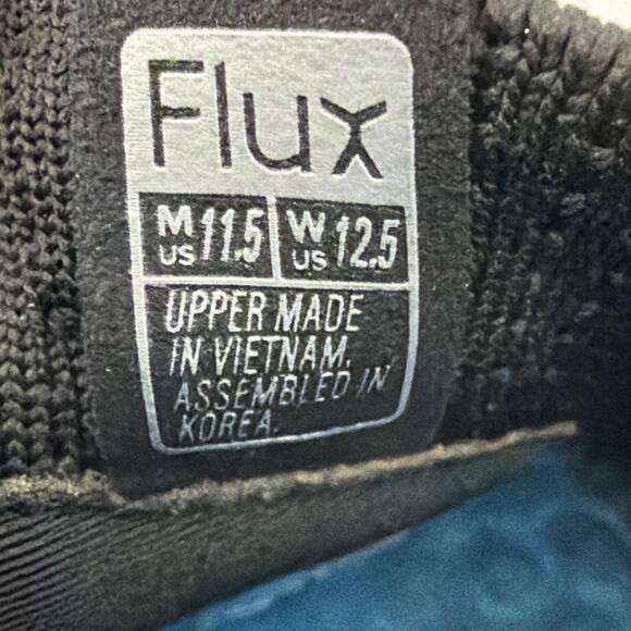 Flux Shoes Mens Size 11.5 Adapt Trainer Black Blue Camo Barefoot Knit Sneakers main image 10